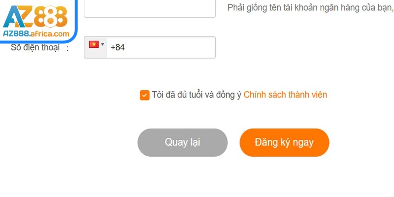 Mỗi cá nhân được phép sở hữu duy nhất một tài khoản