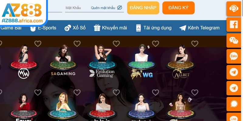 Giao diện đăng ký AZ888 tối giản, giúp người dùng dễ dàng hoàn thiện